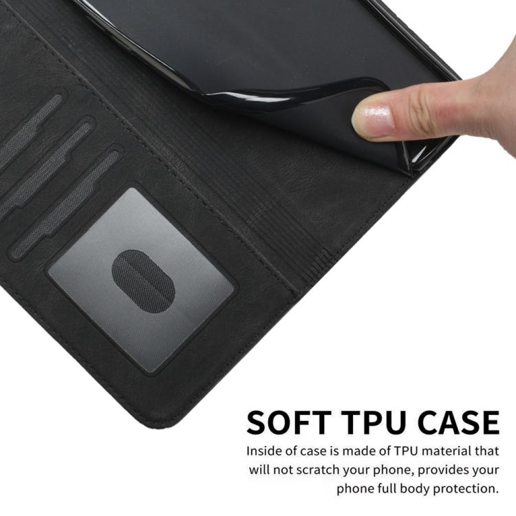 For Google Pixel 10 Pro XL Cubic Skin Feel Flip Leather Phone Case(Black) - Google Cases by buy2fix | Online Shopping UK | buy2fix