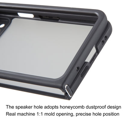 For Google Pixel Fold Matte Black TPU + PC Phone Case by buy2fix