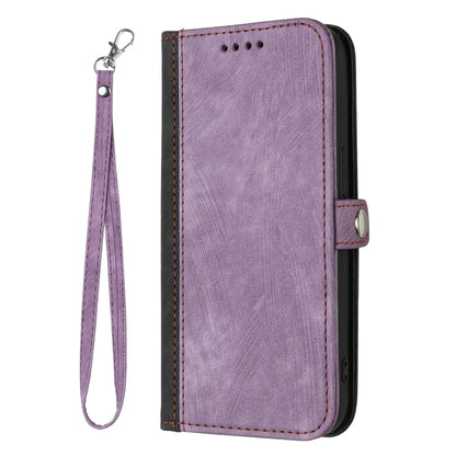 For Google Pixel 9 Side Buckle Double Fold Hand Strap Leather Phone Case(Purple) by buy2fix