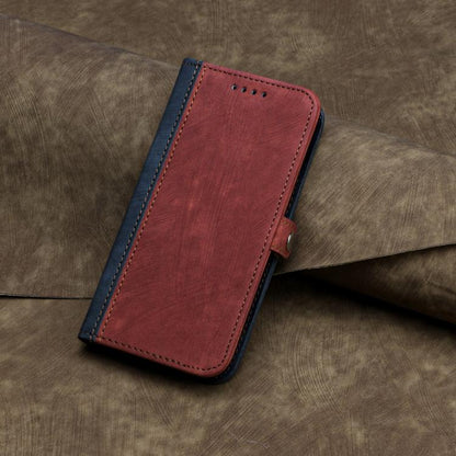 For Google Pixel 10 Pro XL Side Buckle Double Fold Hand Strap Leather Phone Case(Red) - Google Cases by buy2fix | Online Shopping UK | buy2fix