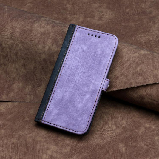 For Google Pixel 10 Pro XL Side Buckle Double Fold Hand Strap Leather Phone Case(Purple) - Google Cases by buy2fix | Online Shopping UK | buy2fix