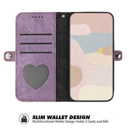 For Google Pixel 10 Pro XL Side Buckle Double Fold Hand Strap Leather Phone Case(Purple) - Google Cases by buy2fix | Online Shopping UK | buy2fix