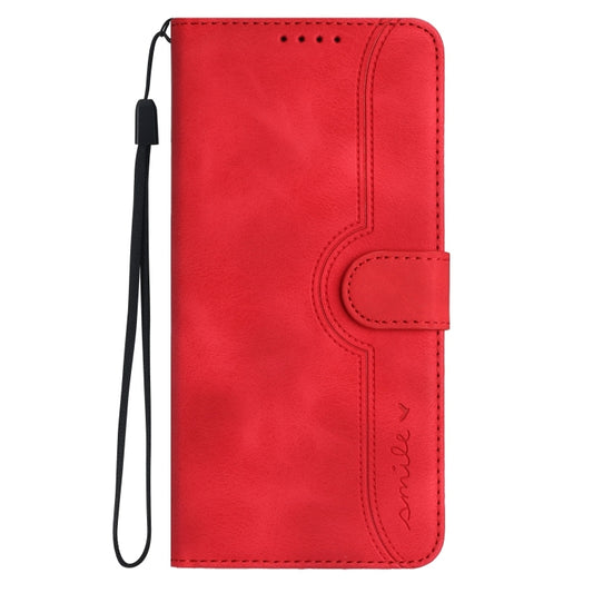 For Google Pixel 9 Heart Pattern Skin Feel Leather Phone Case(Red) by buy2fix