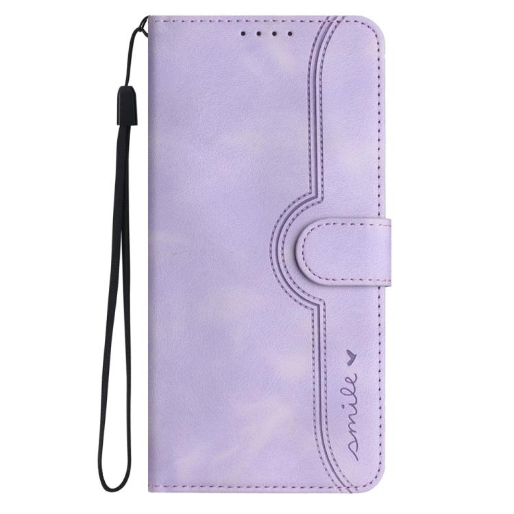 For Google Pixel 10 Pro XL Heart Pattern Skin Feel Leather Phone Case(Purple) - Google Cases by buy2fix | Online Shopping UK | buy2fix