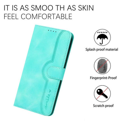 For Google Pixel 10 Pro XL Heart Pattern Skin Feel Leather Phone Case(Light Blue) - Google Cases by buy2fix | Online Shopping UK | buy2fix