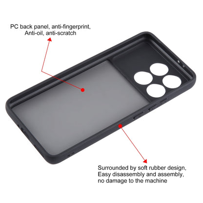 For Xiaomi Redmi K70 / K70 Pro Fine Pore Matte Black TPU + PC Phone Case - Xiaomi Cases by buy2fix | Online Shopping UK | buy2fix