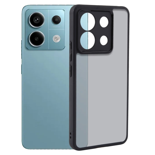 For Xiaomi Redmi Note 13 Pro Fine Pore Matte Black TPU + PC Phone Case - Xiaomi Cases by buy2fix | Online Shopping UK | buy2fix
