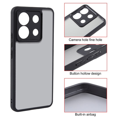 For Xiaomi Redmi Note 13 Pro Fine Pore Matte Black TPU + PC Phone Case - Xiaomi Cases by buy2fix | Online Shopping UK | buy2fix