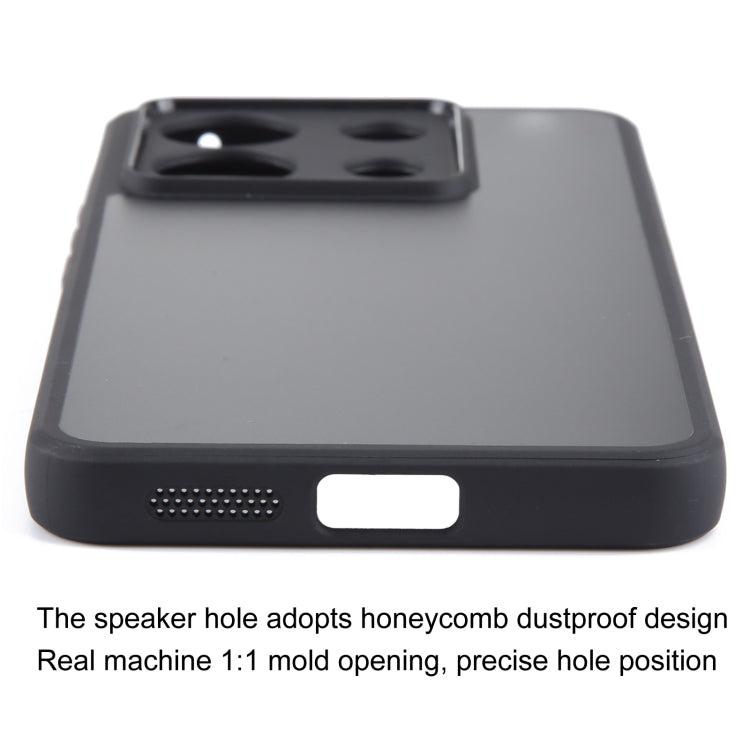 For Xiaomi Redmi Note 13 Pro Fine Pore Matte Black TPU + PC Phone Case - Xiaomi Cases by buy2fix | Online Shopping UK | buy2fix