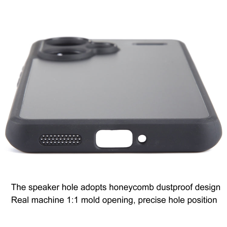 For Xiaomi Redmi Note 13 Pro+ Fine Pore Matte Black TPU + PC Phone Case - Xiaomi Cases by buy2fix | Online Shopping UK | buy2fix