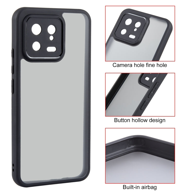 For Xiaomi 13 Fine Pore Matte Black TPU + PC Phone Case - Xiaomi Cases by buy2fix | Online Shopping UK | buy2fix