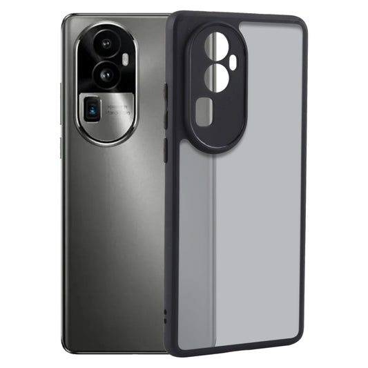 For OPPO Reno10 Pro+ Fine Pore Matte Black TPU + PC Phone Case by buy2fix