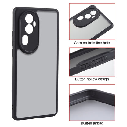 For OPPO Reno10 Pro+ Fine Pore Matte Black TPU + PC Phone Case by buy2fix