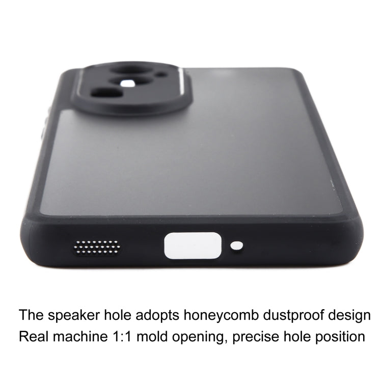 For OPPO Reno10 Pro+ Fine Pore Matte Black TPU + PC Phone Case by buy2fix