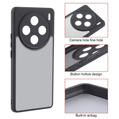 For vivo X100 Fine Pore Matte Black TPU + PC Phone Case by buy2fix