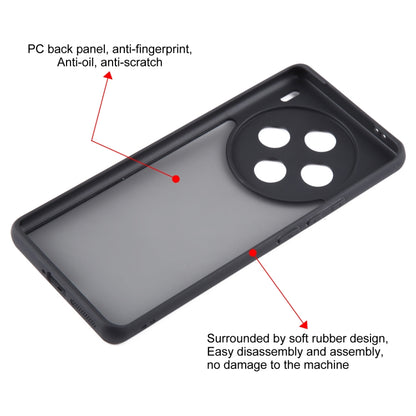 For vivo X100 Fine Pore Matte Black TPU + PC Phone Case by buy2fix