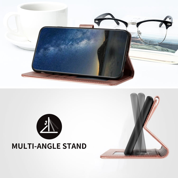 For Google Pixel 9 Pro Datura Flower Embossed Flip Leather Phone Case(Rose Gold) by buy2fix