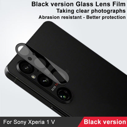 For Sony Xperia 1 V IMAK Rear Camera Lens Glass Film Black Version - Other by imak | Online Shopping UK | buy2fix