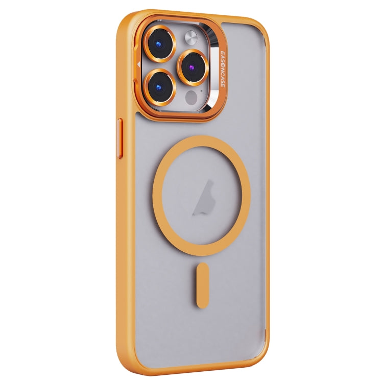 For iPhone 15 Pro Max Invisible Lens Holder PC + TPU Frosted MagSafe Phone Case(Orange) - iPhone 15 Pro Max Cases by buy2fix | Online Shopping UK | buy2fix