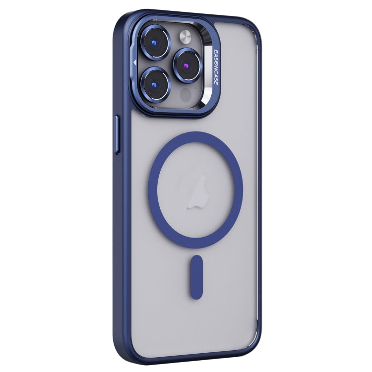 For iPhone 15 Pro Max Invisible Lens Holder PC + TPU Frosted MagSafe Phone Case(Dark Blue) - iPhone 15 Pro Max Cases by buy2fix | Online Shopping UK | buy2fix