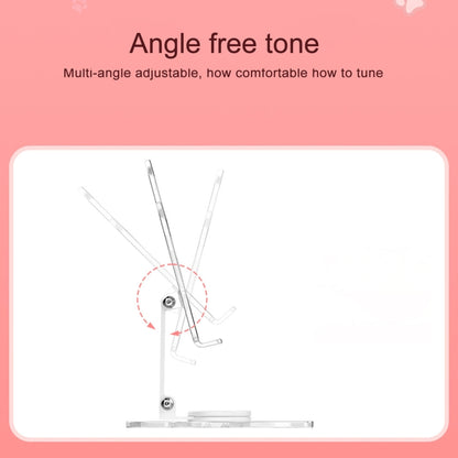 Portable Foldable Cat Claw Acrylic Lazy Holder(White) - Desktop Holder by buy2fix | Online Shopping UK | buy2fix