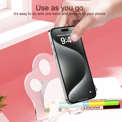 Portable Foldable Cat Claw Acrylic Lazy Holder(White) - Desktop Holder by buy2fix | Online Shopping UK | buy2fix