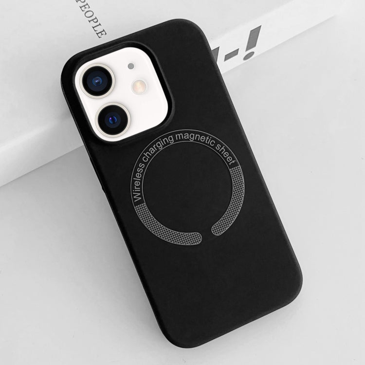 For iPhone 11 MagSafe Magnetic Liquid Silicone Phone Case(Black) by buy2fix
