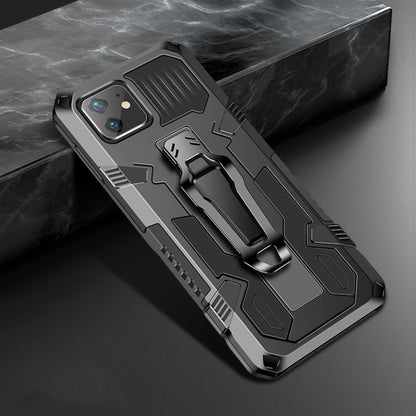 For iPhone 11 Pro Max Machine Armor Warrior Shockproof PC + TPU Protective Case(Black) by buy2fix