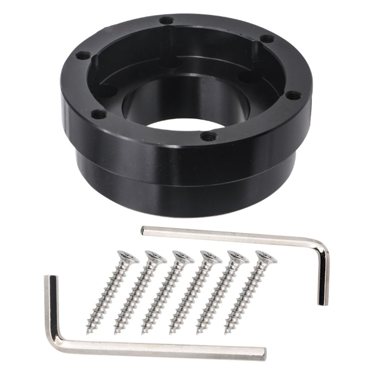 Universal Car Steering Wheel HUB Boss PCD Adapter Kit(Black) by buy2fix