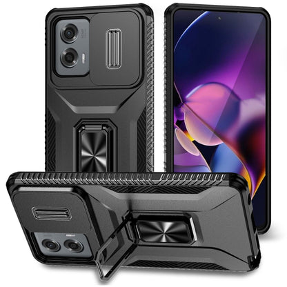 For Motorola Moto G Stylus 2024 Sliding Camshield Holder Phone Case(Black) by buy2fix