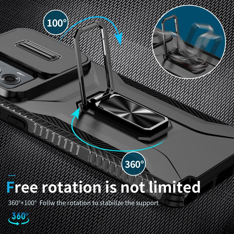 For Motorola Moto G Stylus 2024 Sliding Camshield Holder Phone Case(Black) by buy2fix