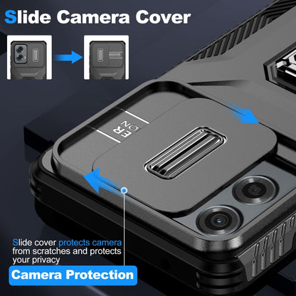 For Motorola Moto G Stylus 2024 Sliding Camshield Holder Phone Case(Black) by buy2fix