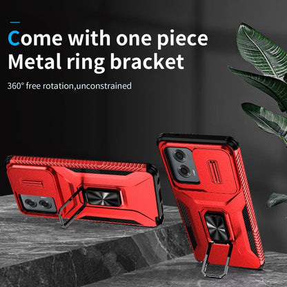 For Motorola Moto G Stylus 2024 Sliding Camshield Holder Phone Case(Red) by buy2fix