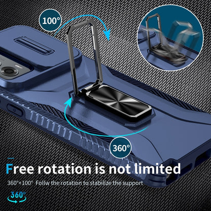 For Motorola Moto G Stylus 2024 Sliding Camshield Holder Phone Case(Blue) by buy2fix