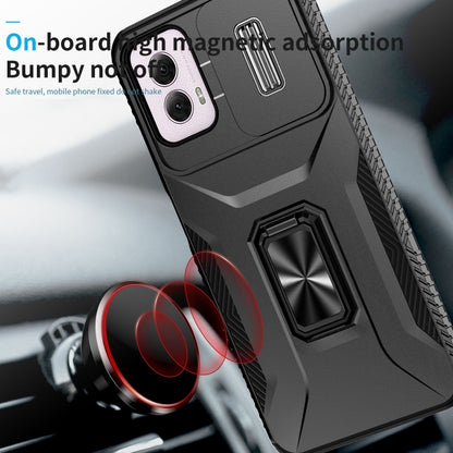 For Motorola Moto G Power 2024 Sliding Camshield Holder Phone Case(Black) by buy2fix