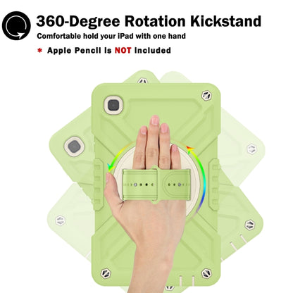 For Samsung Galaxy Tab A7 Lite X Rotation PC Hybrid Silicone Tablet Case with Strap(Yellow Green White) - Other Galaxy Tab PC by buy2fix | Online Shopping UK | buy2fix