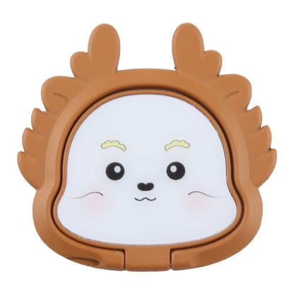 Cartoon Dragon Phone Metal Rotatable Ring Holder(Brown) - Ring Holder by buy2fix | Online Shopping UK | buy2fix