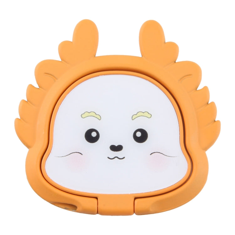 Cartoon Dragon Phone Metal Rotatable Ring Holder(Orange) - Ring Holder by buy2fix | Online Shopping UK | buy2fix