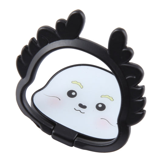 Cartoon Dragon Phone Metal Rotatable Ring Holder(Black) - Ring Holder by buy2fix | Online Shopping UK | buy2fix