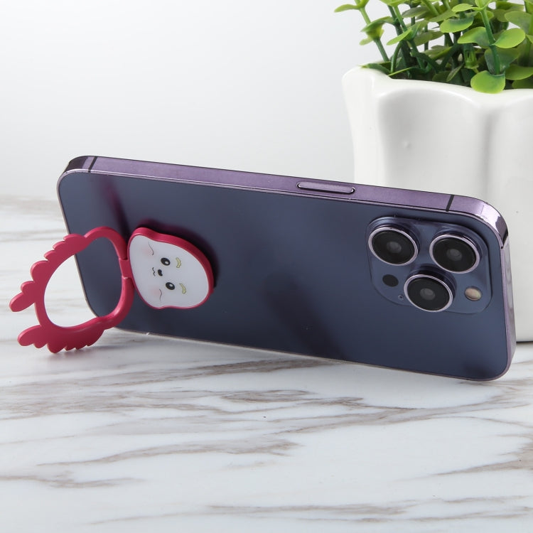 Cartoon Dragon Phone Metal Rotatable Ring Holder(Rose Red) - Ring Holder by buy2fix | Online Shopping UK | buy2fix