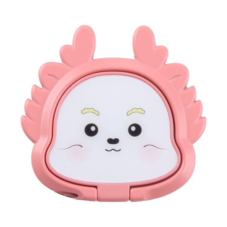 Cartoon Dragon Phone Metal Rotatable Ring Holder(Pink) - Ring Holder by buy2fix | Online Shopping UK | buy2fix