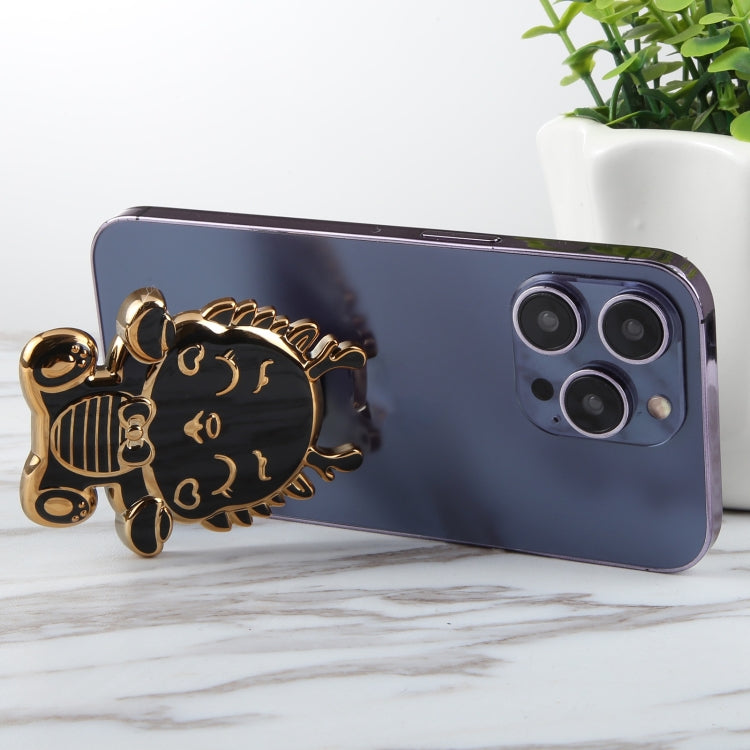 Cartoon Dragon Phone Desktop Folding Holder(Black) - Desktop Holder by buy2fix | Online Shopping UK | buy2fix