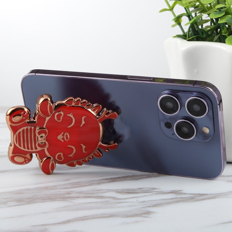 Cartoon Dragon Phone Desktop Folding Holder(Red) - Desktop Holder by buy2fix | Online Shopping UK | buy2fix