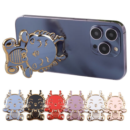 Cartoon Dragon Phone Desktop Folding Holder(Silver) - Desktop Holder by buy2fix | Online Shopping UK | buy2fix