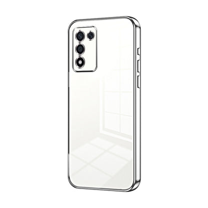 For OPPO K9s / K10 Energy Transparent Plating Fine Hole Phone Case(Silver) by buy2fix