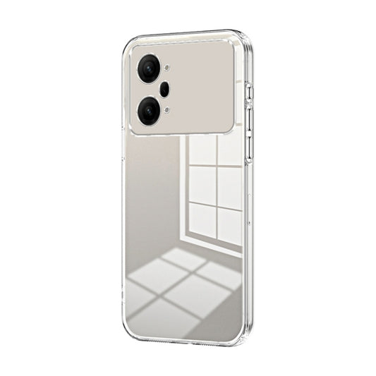 For OPPO K10 Pro Transparent Plating Fine Hole Phone Case(Transparent) by buy2fix