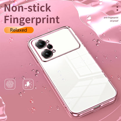 For OPPO K10 Pro Transparent Plating Fine Hole Phone Case(Green) by buy2fix