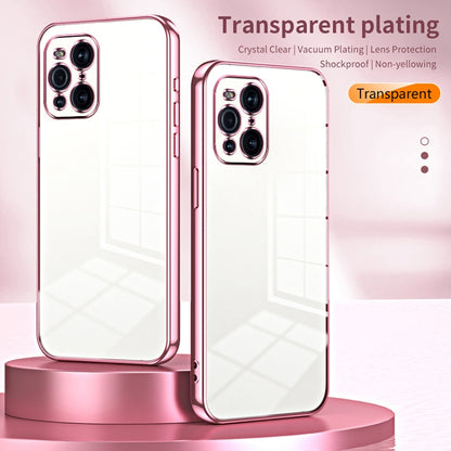 For OPPO Find X3 / Find X3 Pro Transparent Plating Fine Hole Phone Case(Green) by buy2fix