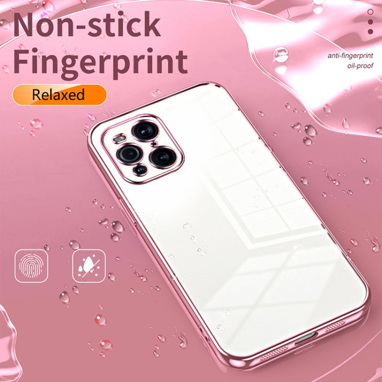 For OPPO Find X3 / Find X3 Pro Transparent Plating Fine Hole Phone Case(Green) by buy2fix
