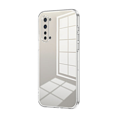 For OPPO Reno3 5G / Find X2 Lite Transparent Plating Fine Hole Phone Case(Transparent) by buy2fix